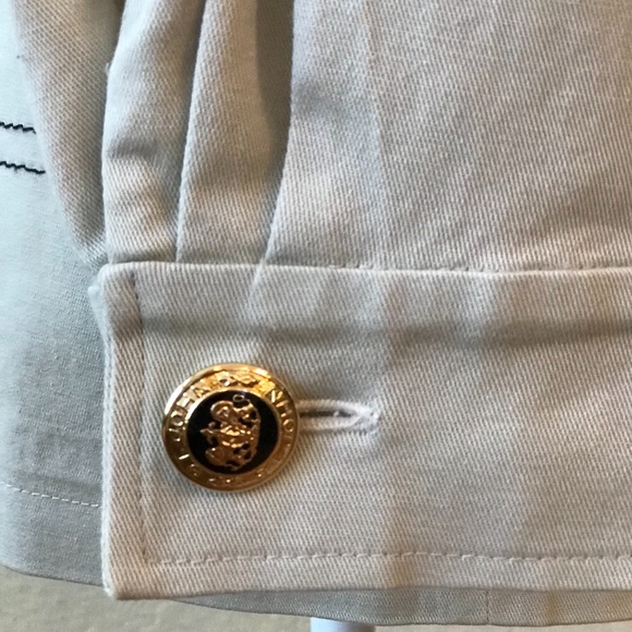 💖HOST PICK💖NWOT St. John Cotton Khaki Short Trench Coat - Picture 8 of 11